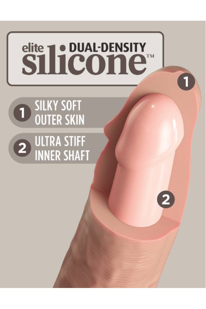 Pipedream - King Cock Elite - Beginner's Silicone Body Dock Strap-on Kit - Beige - Stag Shop