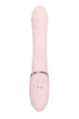 Adam & Eve - Eve's Thrusting Rabbit Vibrator With Orgasmic Beads - Pink - Stag Shop