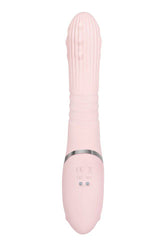 Adam & Eve - Eve's Thrusting Rabbit Vibrator With Orgasmic Beads - Pink - Stag Shop