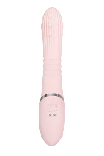 Adam & Eve - Eve's Thrusting Rabbit Vibrator With Orgasmic Beads - Pink - Stag Shop