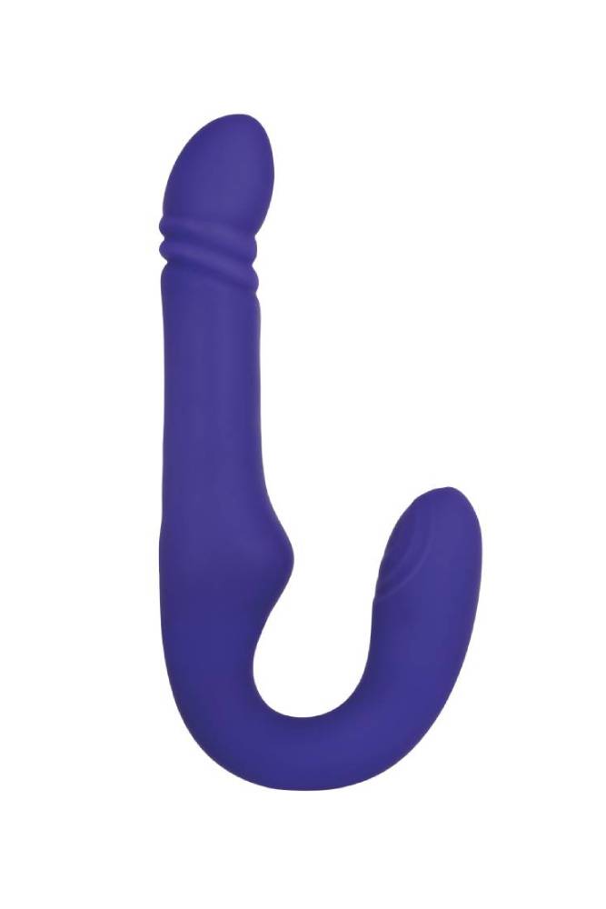 Adam & Eve - Eve's Ultimate Thrusting Strapless Stap-On - Blue - Stag Shop