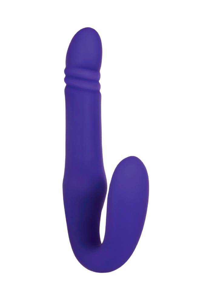 Adam & Eve - Eve's Ultimate Thrusting Strapless Stap-On - Blue - Stag Shop