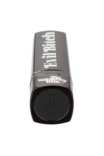 Cal Exotics - Naughty Bits - Evil Bitch Lipstick Vibrator - Black - Stag Shop