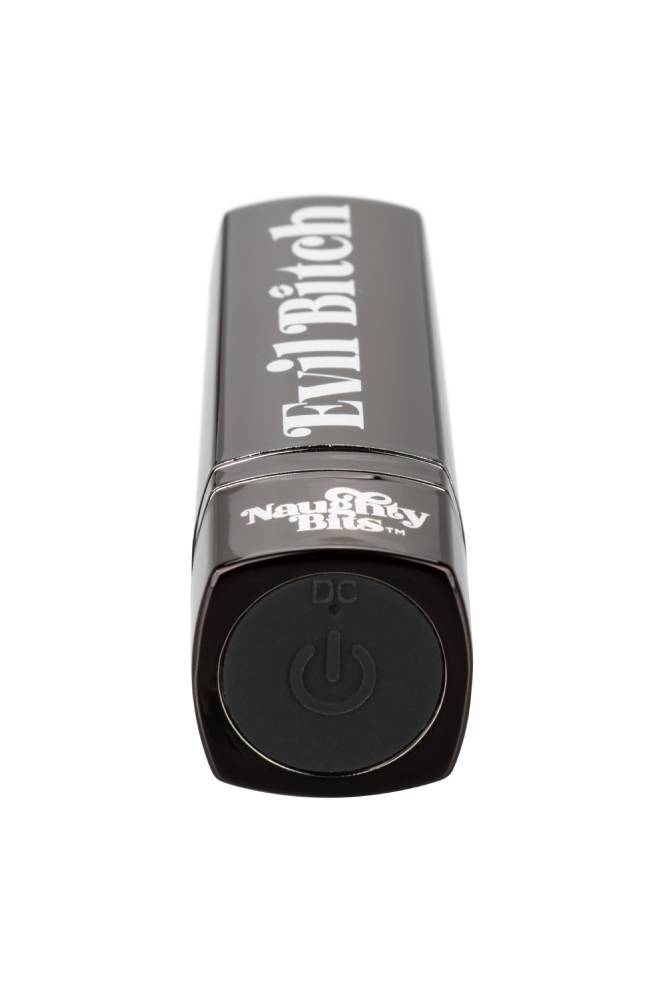 Cal Exotics - Naughty Bits - Evil Bitch Lipstick Vibrator - Black - Stag Shop
