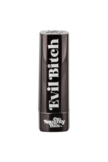 Cal Exotics - Naughty Bits - Evil Bitch Lipstick Vibrator - Black - Stag Shop