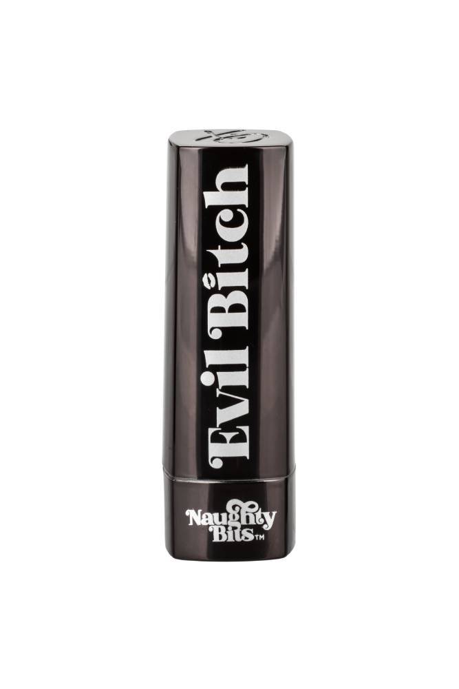 Cal Exotics - Naughty Bits - Evil Bitch Lipstick Vibrator - Black - Stag Shop