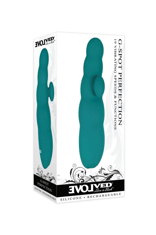 Evolved - G-Spot Perfection Dual Vibrator - Teal - Stag Shop