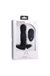 Doc Johnson - A-Play - Expander - Remote Controlled Silicone Anal Plug - Black - Stag Shop