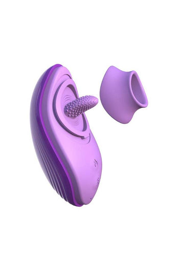 Pipedream - Fantasy For Her - Her Silicone Fun Tongue Warming Tongue Vibrator - Stag Shop