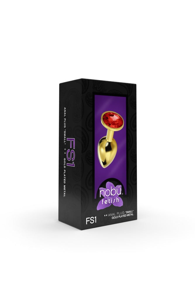 Nobu - Fetish Gold Plated Steel Plug - Assorted Sizes - Stag Shop