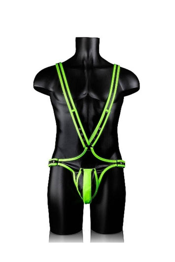 Ouch by Shots - Full Body Harness with Jock Strap - Glow in the Dark - Stag Shop