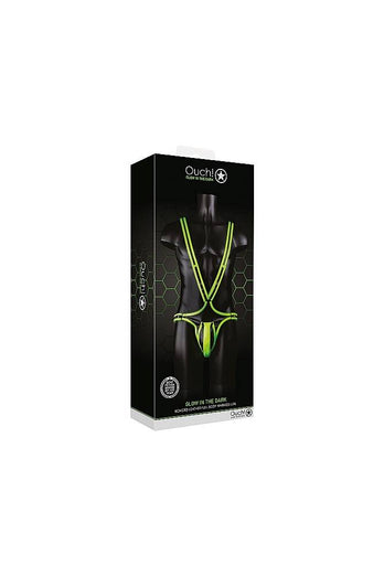 Ouch by Shots - Full Body Harness with Jock Strap - Glow in the Dark - Stag Shop