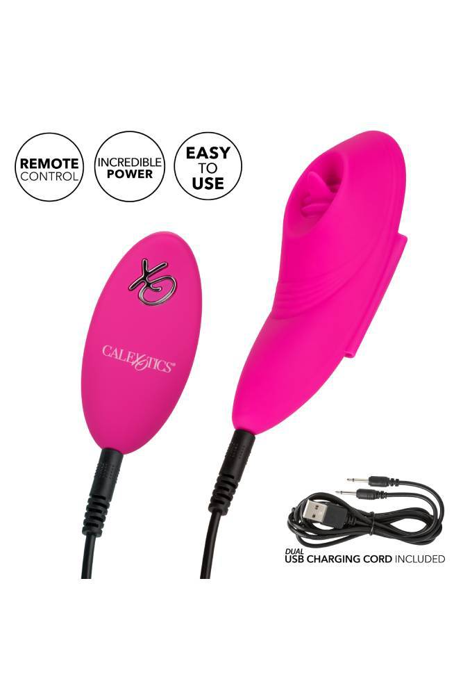 Cal Exotics - Lock-N-Play Remote Flicker Panty Teaser - Pink - Stag Shop