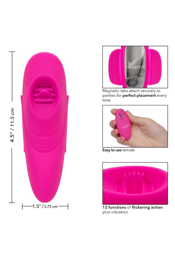 Cal Exotics - Lock-N-Play Remote Flicker Panty Teaser - Pink - Stag Shop