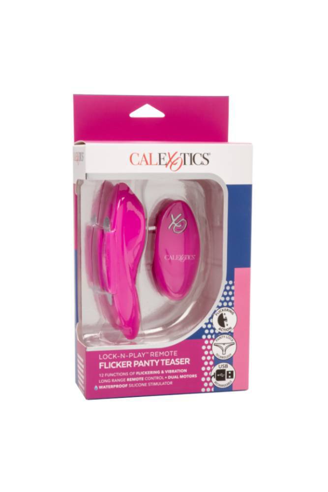 Cal Exotics - Lock-N-Play Remote Flicker Panty Teaser - Pink - Stag Shop