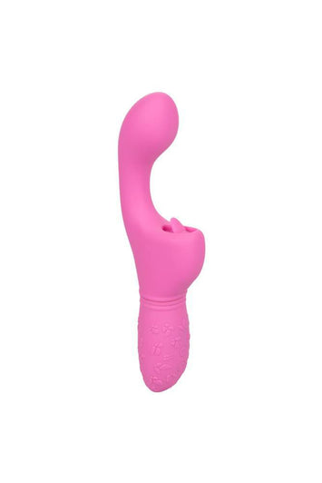 Cal Exotics - Butterfly Kiss Flicker Dual Stimulation Vibrator - Pink - Stag Shop