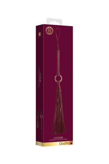 Ouch by Shots Toys - Halo - Flogger - Burgundy - Stag Shop
