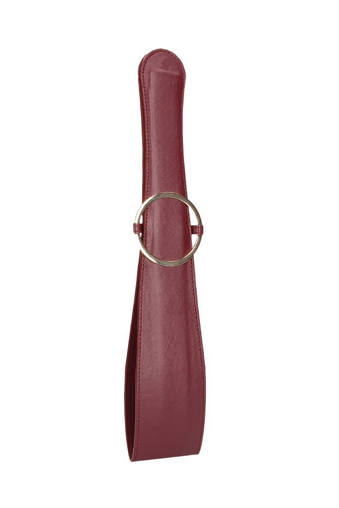 Ouch by Shots Toys - Halo - Belt Flogger - Burgundy - Stag Shop