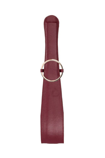 Ouch by Shots Toys - Halo - Belt Flogger - Burgundy - Stag Shop