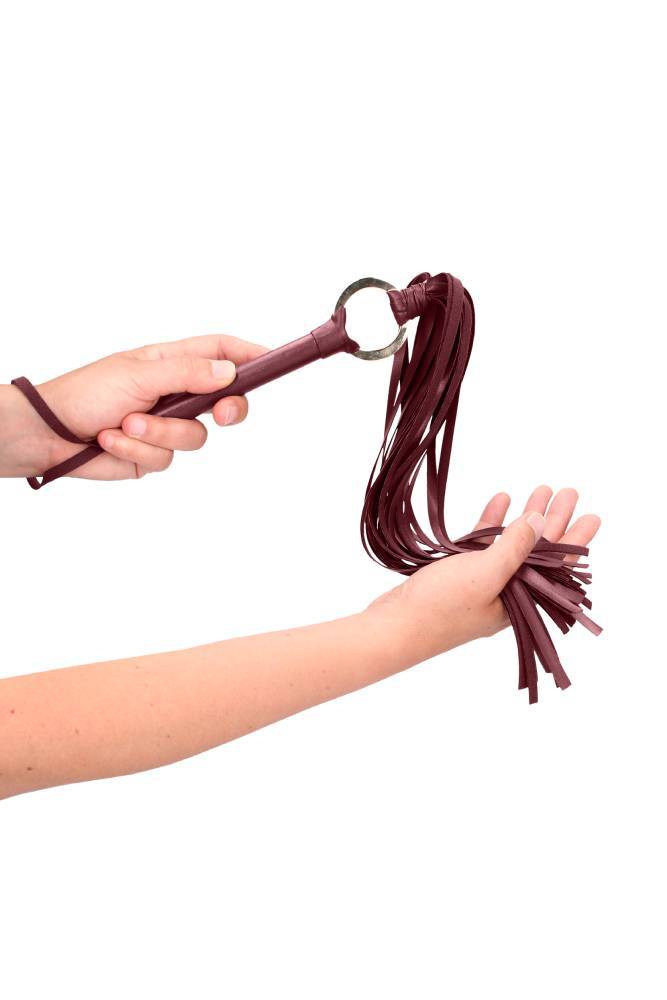 Ouch by Shots Toys - Halo - Flogger - Burgundy - Stag Shop