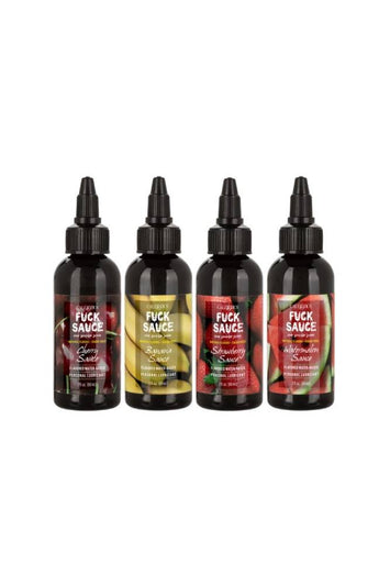 Cal Exotics - Fuck Sauce Flavoured Water-Based Lubricant - 2 oz - 4 Pack - Stag Shop