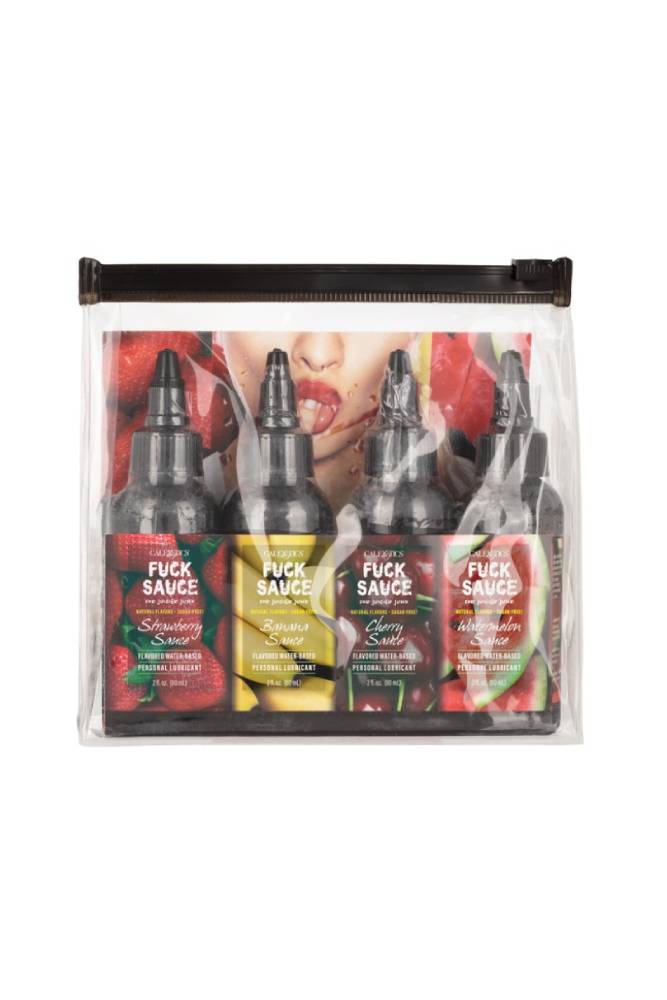 Cal Exotics - Fuck Sauce Flavoured Water-Based Lubricant - 2 oz - 4 Pack - Stag Shop