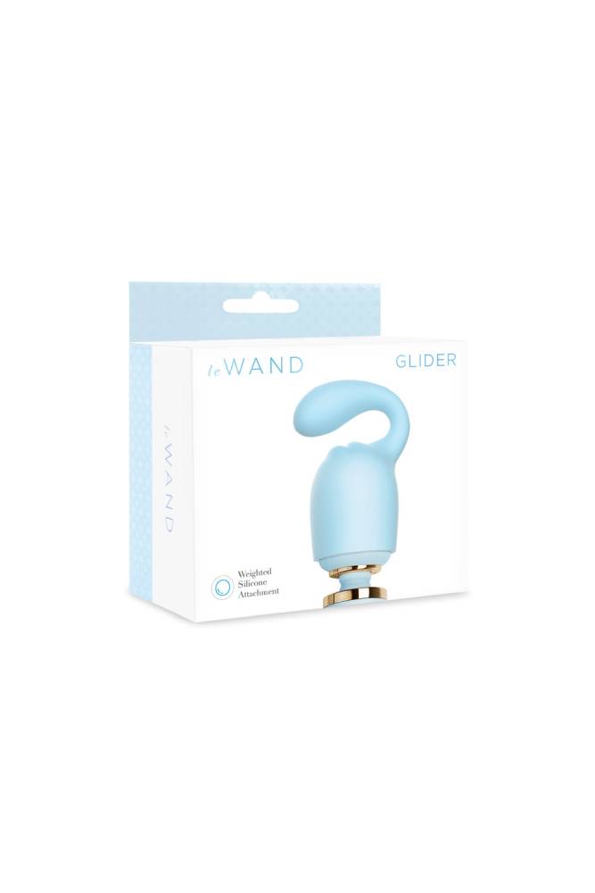 Le Wand - Glider Weighted Silicone Attachment - Blue - Stag Shop