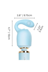 Le Wand - Glider Weighted Silicone Attachment - Blue - Stag Shop