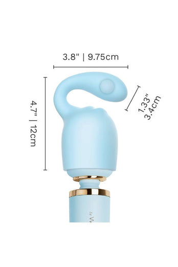 Le Wand - Glider Weighted Silicone Attachment - Blue - Stag Shop