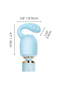 Thumbnail for Le Wand - Glider Weighted Silicone Attachment - Blue - Stag Shop