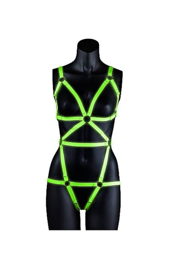 Ouch by Shots Toys - Full Body Harness - Glow in the Dark - Stag Shop