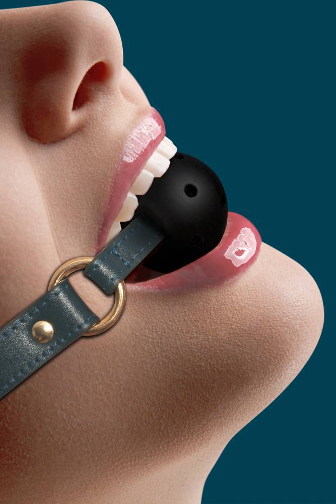 Ouch by Shots Toys - Halo - Breathable Ball Gag - Green - Stag Shop