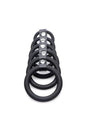 XR Brands - Gates of Hell - 6 Ring Silicone Cock Cage - Black - Stag Shop