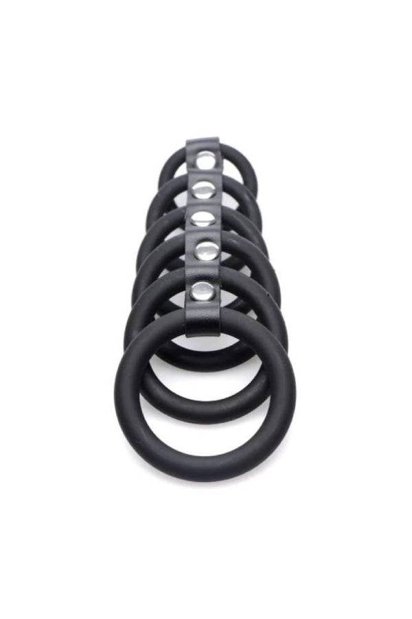 XR Brands - Gates of Hell - 6 Ring Silicone Cock Cage - Black - Stag Shop