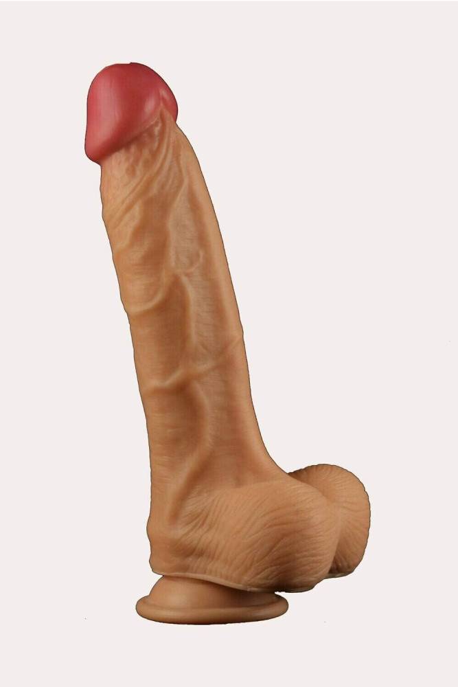 Shibari - Get Lucky - Real Skin Dual Layer Dildo - 10 Inch - Tan - Stag Shop