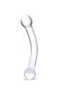 Gläs - 7-inch Curved Glass Dildo - Clear - Stag Shop