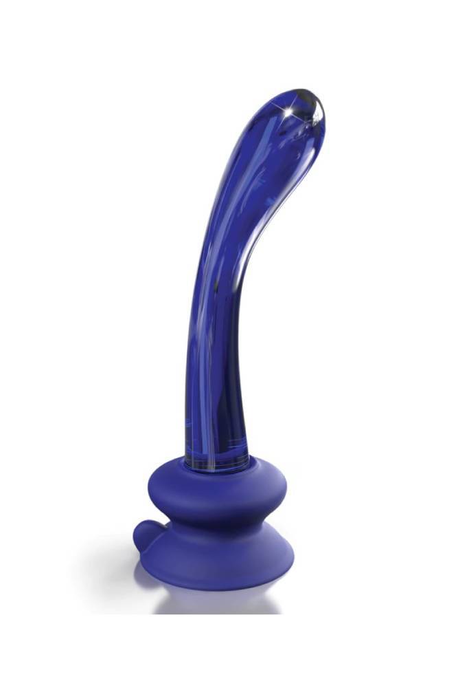 Pipedream - Icicles - No. 89 - Suction Cup Glass Dildo - Blue - Stag Shop