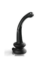Pipedream - Icicles - No. 87 - Suction Cup Glass Dildo - Black - Stag Shop