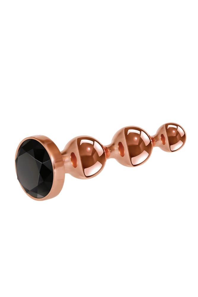 Evolved - Gender X - Gold Digger Large Butt Plug - Rose Gold - Stag Shop