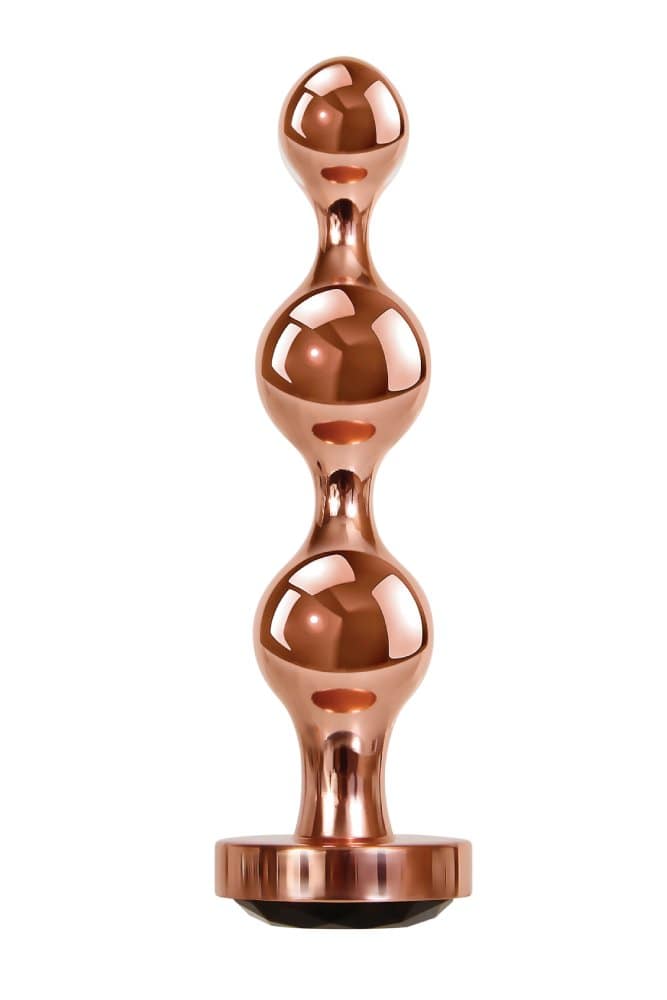 Evolved - Gender X - Gold Digger Medium Butt Plug - Rose Gold - Stag Shop
