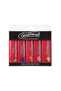 Thumbnail for Doc Johnson - GoodHead - Oral Delight Gel - 5-Pack - Stag Shop