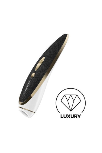 Satisfyer - Luxury - Haute Couture Clitoral Stimulator - Black/Gold - Stag Shop