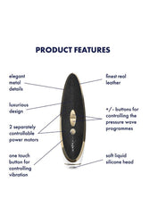 Satisfyer - Luxury - Haute Couture Clitoral Stimulator - Black/Gold - Stag Shop