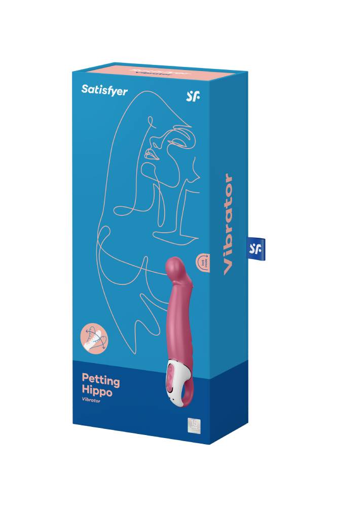 Satisfyer - Petting Hippo Vibrator - Pink - Stag Shop