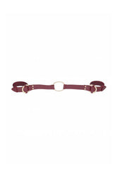Ouch by Shots Toys - Halo - Handcuffs with Connector - Burgundy - Stag Shop