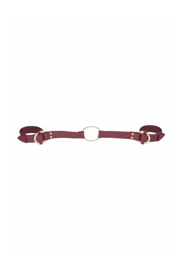 Ouch by Shots Toys - Halo - Handcuffs with Connector - Burgundy - Stag Shop
