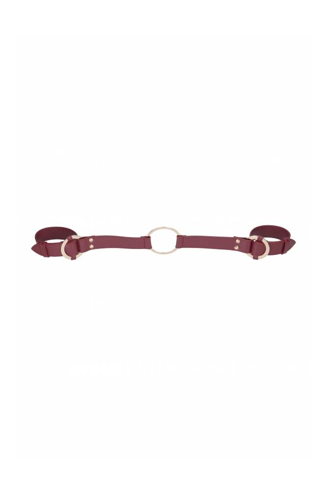 Ouch by Shots Toys - Halo - Handcuffs with Connector - Burgundy - Stag Shop