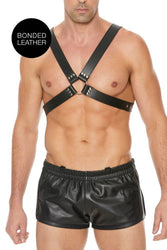 Ouch by Shots Toys - Buckle Chest Harness - Black - OSL - Stag Shop