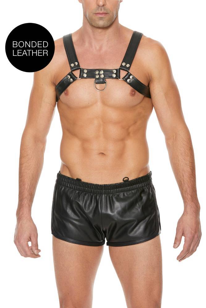 Ouch By Shots Toys - Bulldog Chest Harness - Black - Stag Shop