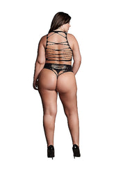 Shots Toys - Le Désir - SHA009 - Helike Open Cup Bra & Panty Set - Black - OS/XL - Stag Shop